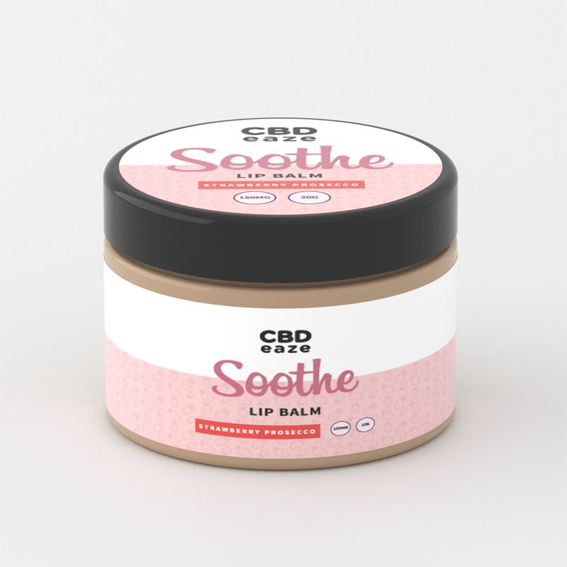 CBD Strawberry & Prosecco Lip Balm (150mg CBD, 20g)
