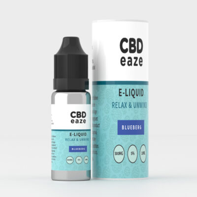 Buy Great Quality CBD E-Liquid 500mg Blueberg (10ml) From CBD eaze